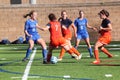 College NCAA DIV III Womens Soccer Royalty Free Stock Photo